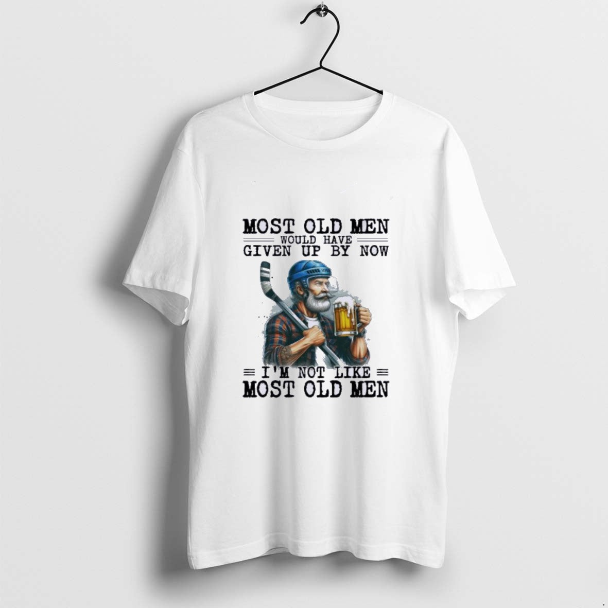 Official Hockey Beer Most Old Men Would Have Given Up By Now T-Shirts, Hoodie, Sweatshirt | PodTeesHub.com