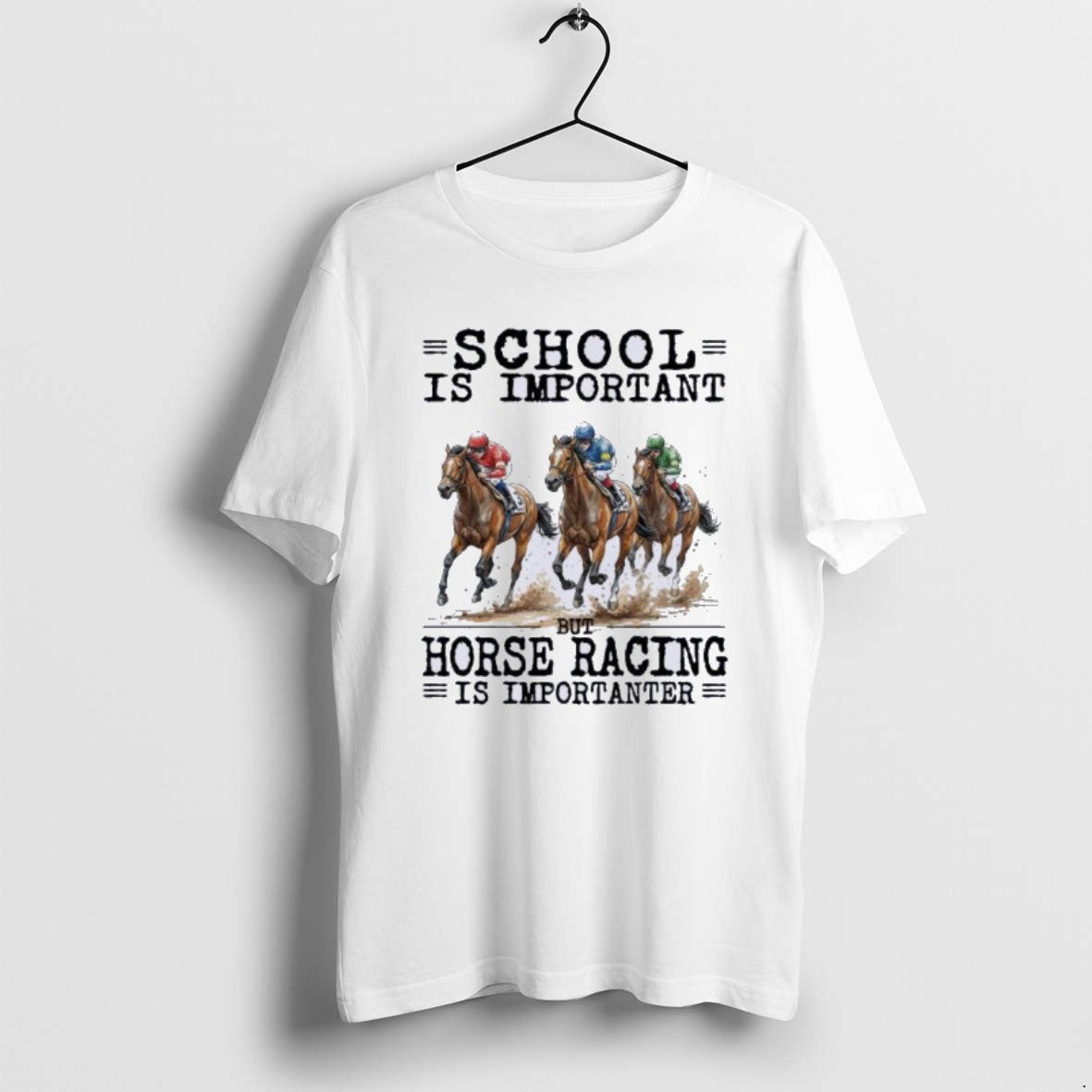 Official Horse Racing School Is Important T-Shirts, Hoodie, Sweatshirt | PodTeesHub.com