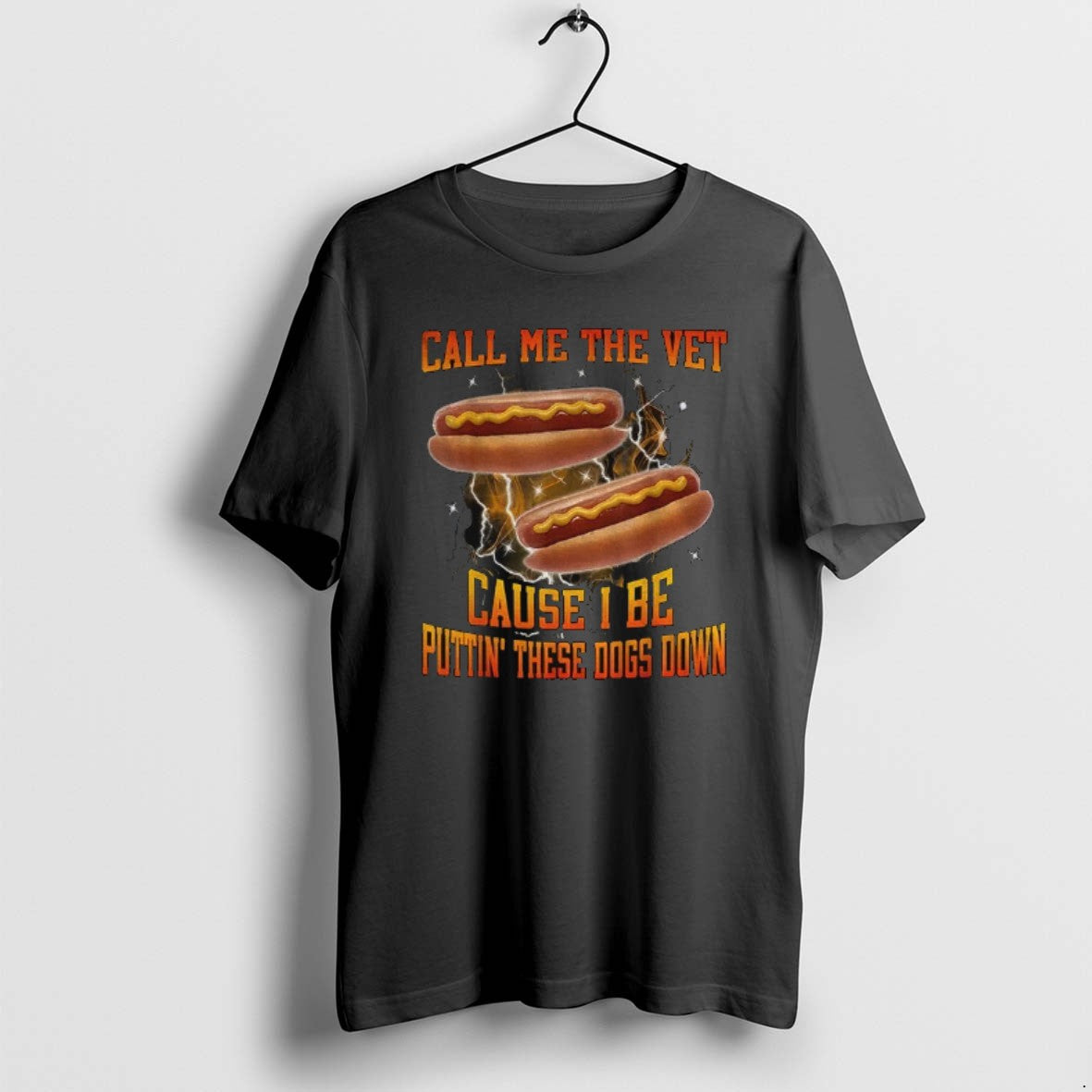Official Hot Dog Call Me The Vet Cause I Be Puttin These Dogs Down T-Shirts, Hoodie, Sweatshirt | PodTeesHub.com