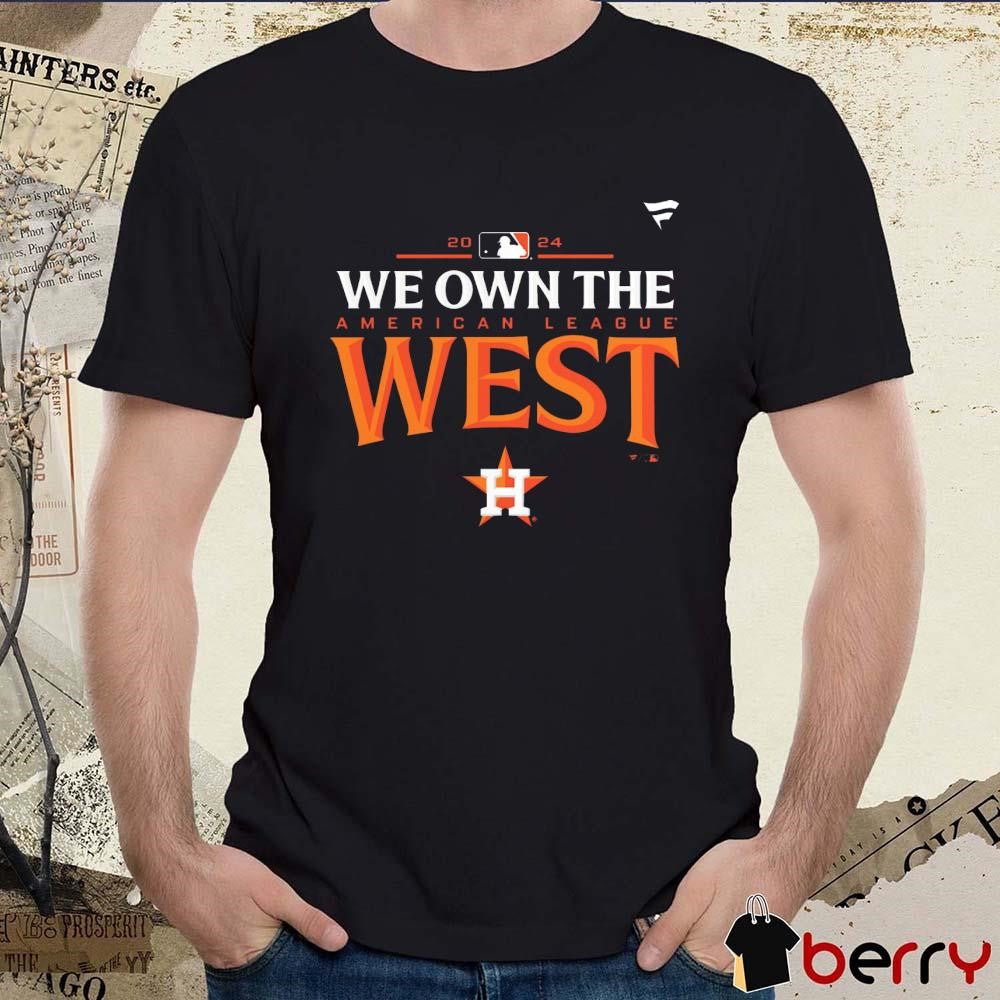 Houston Astros 2024 AL American League West Division Champions Locker Room t-shirt