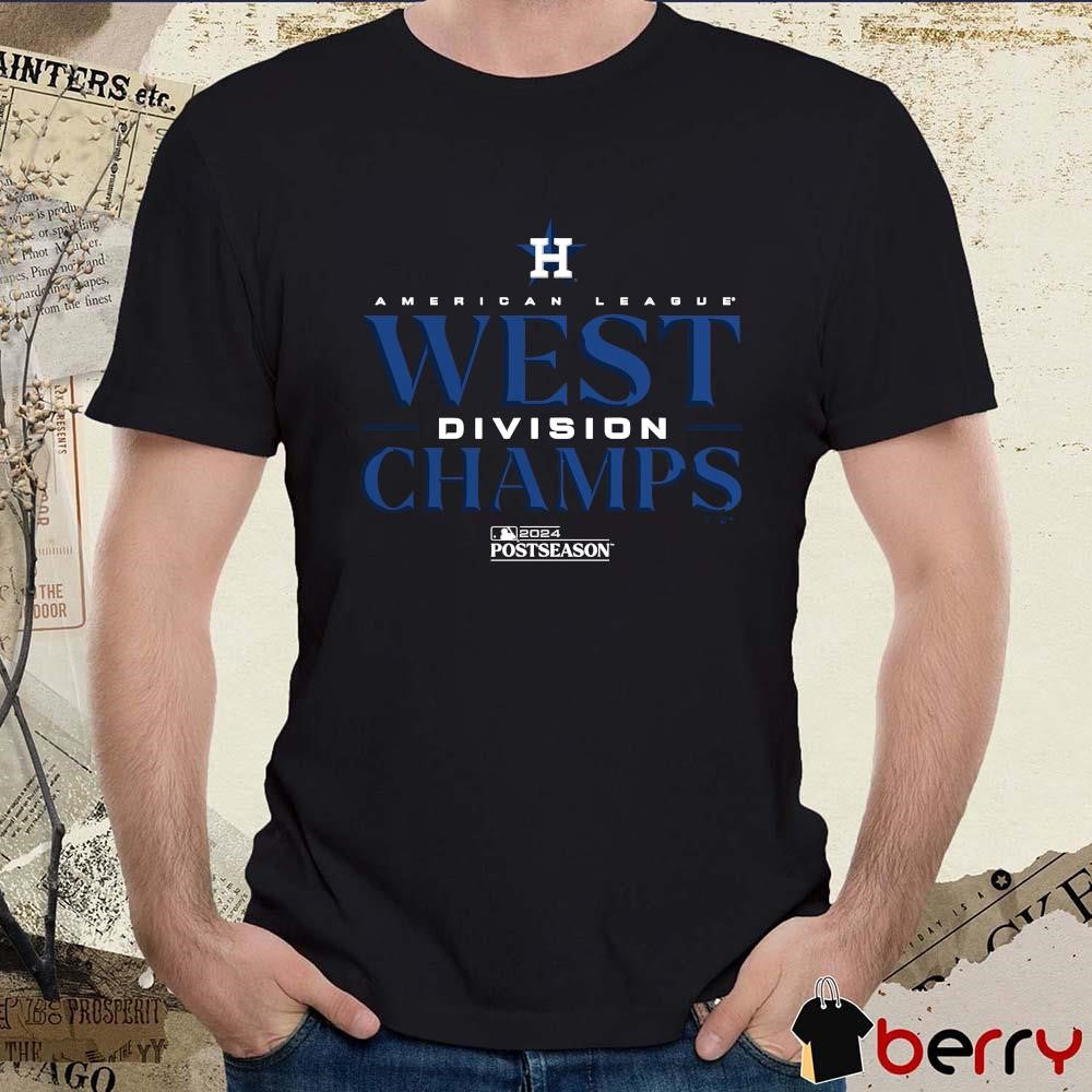 Houston Astros American League 2024 AL West Division Champions Postseason Locker Room t-shirt
