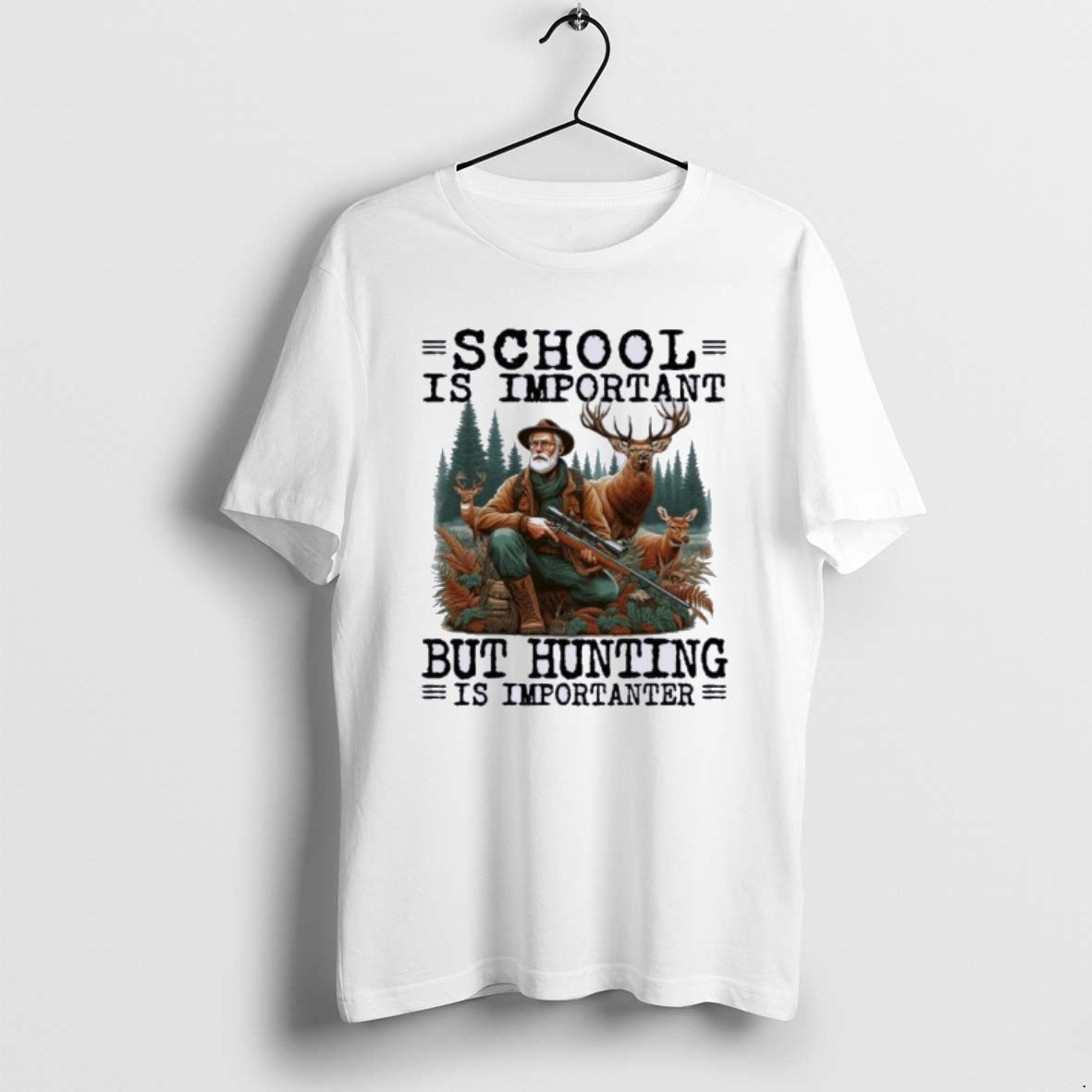 Official Hunting School Is Important T-Shirts, Hoodie, Sweatshirt | PodTeesHub.com