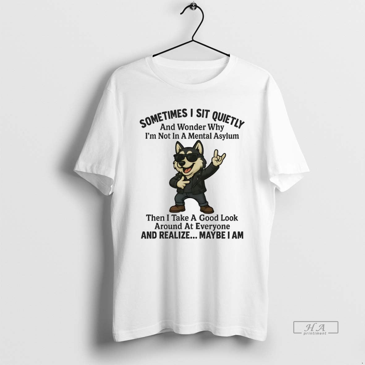 Official Husky Sometimes I Sit Quietly Wonder Why And Realize Maybe I Am T-Shirts, Hoodie, Sweatshirt | PodTeesHub.com