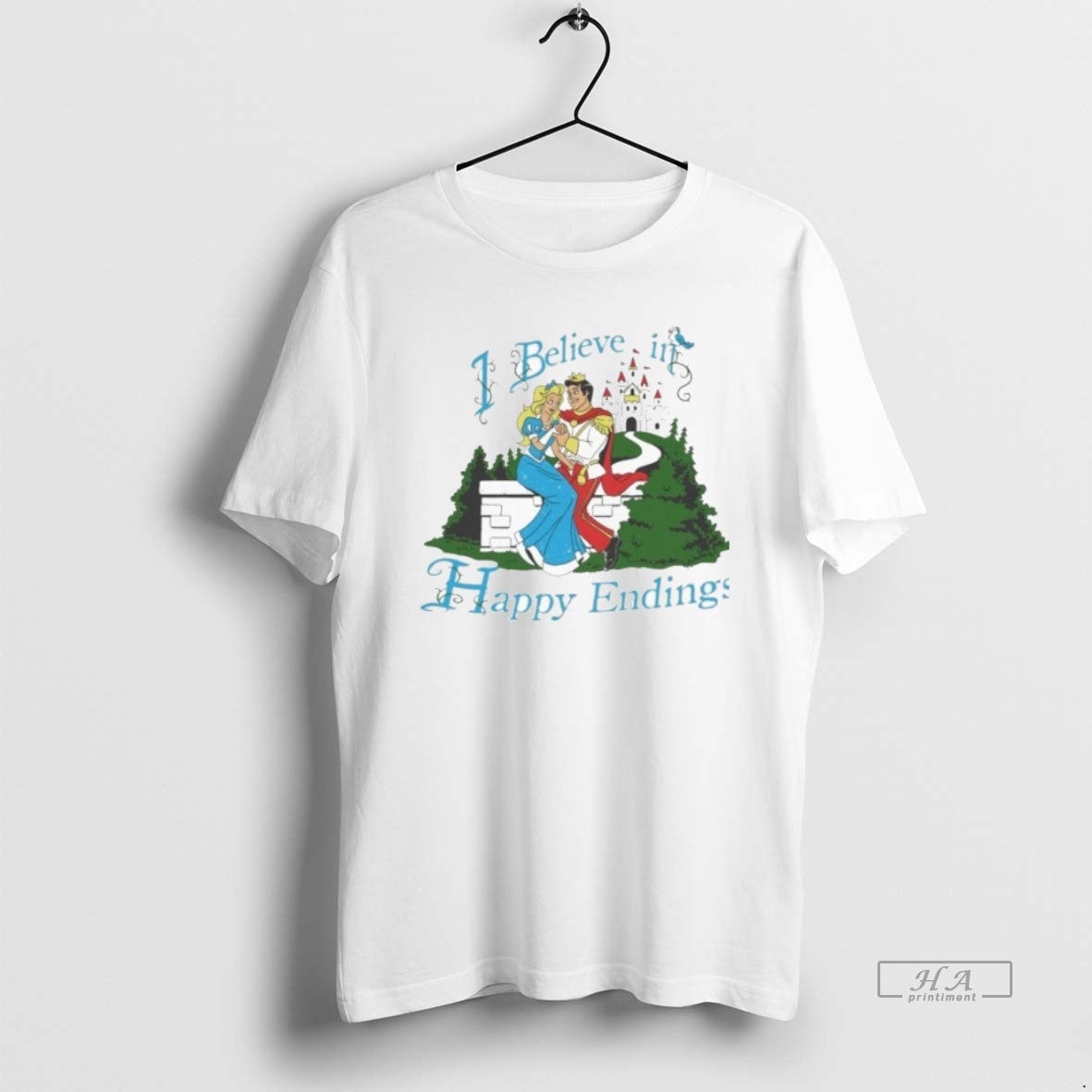 Official I Believe In Happy Endings Prince And Princess T-Shirts, Hoodie, Sweatshirt | PodTeesHub.com