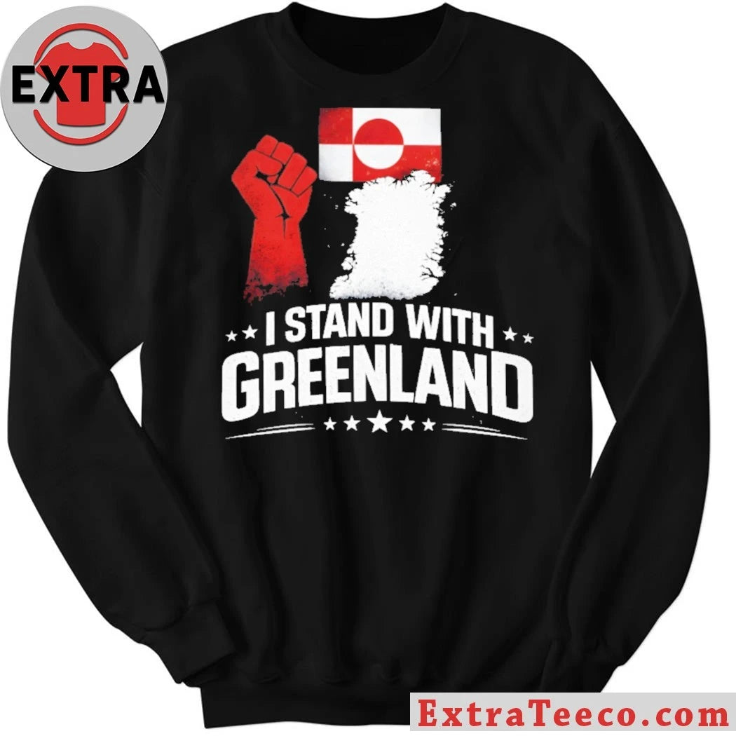 Official I Stand With Greenland Flag T-Shirt