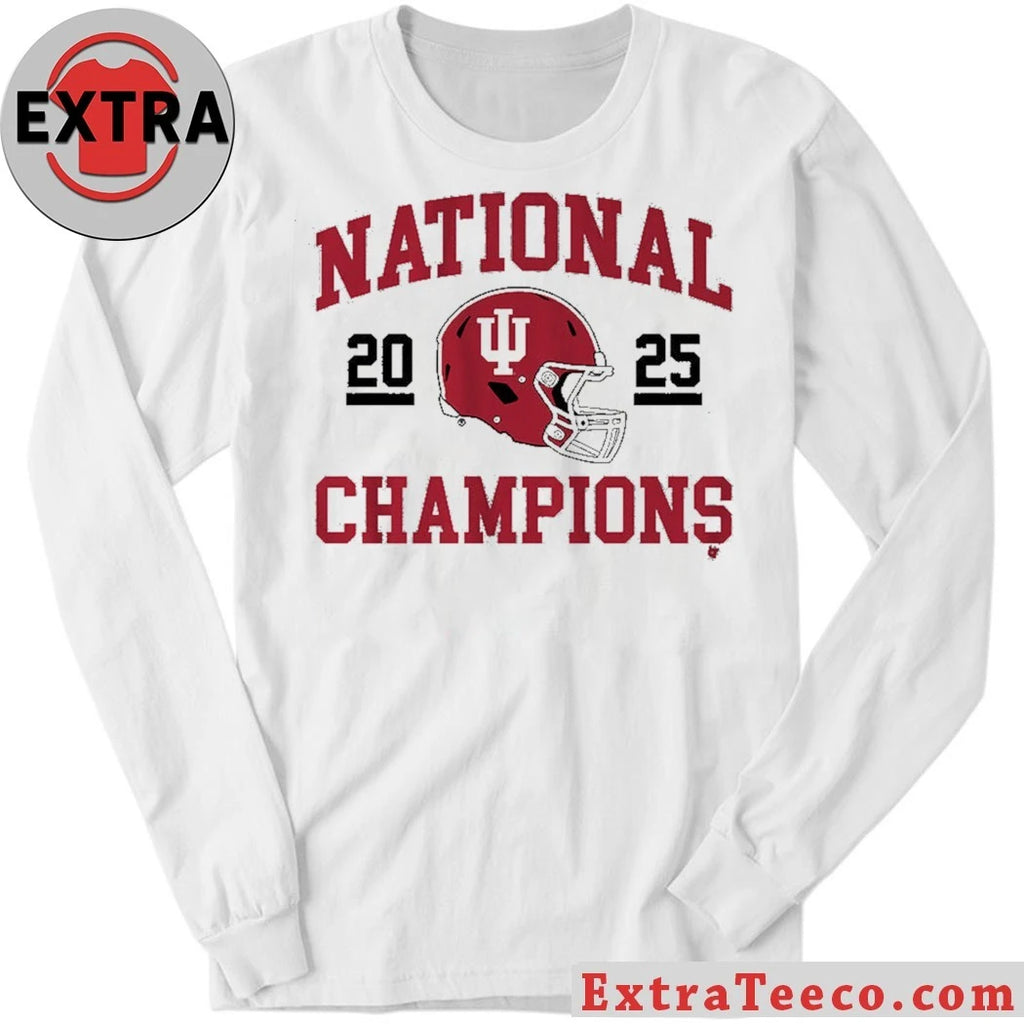 Official Indiana Football 2025 CFP National Champions Helmet Shirt