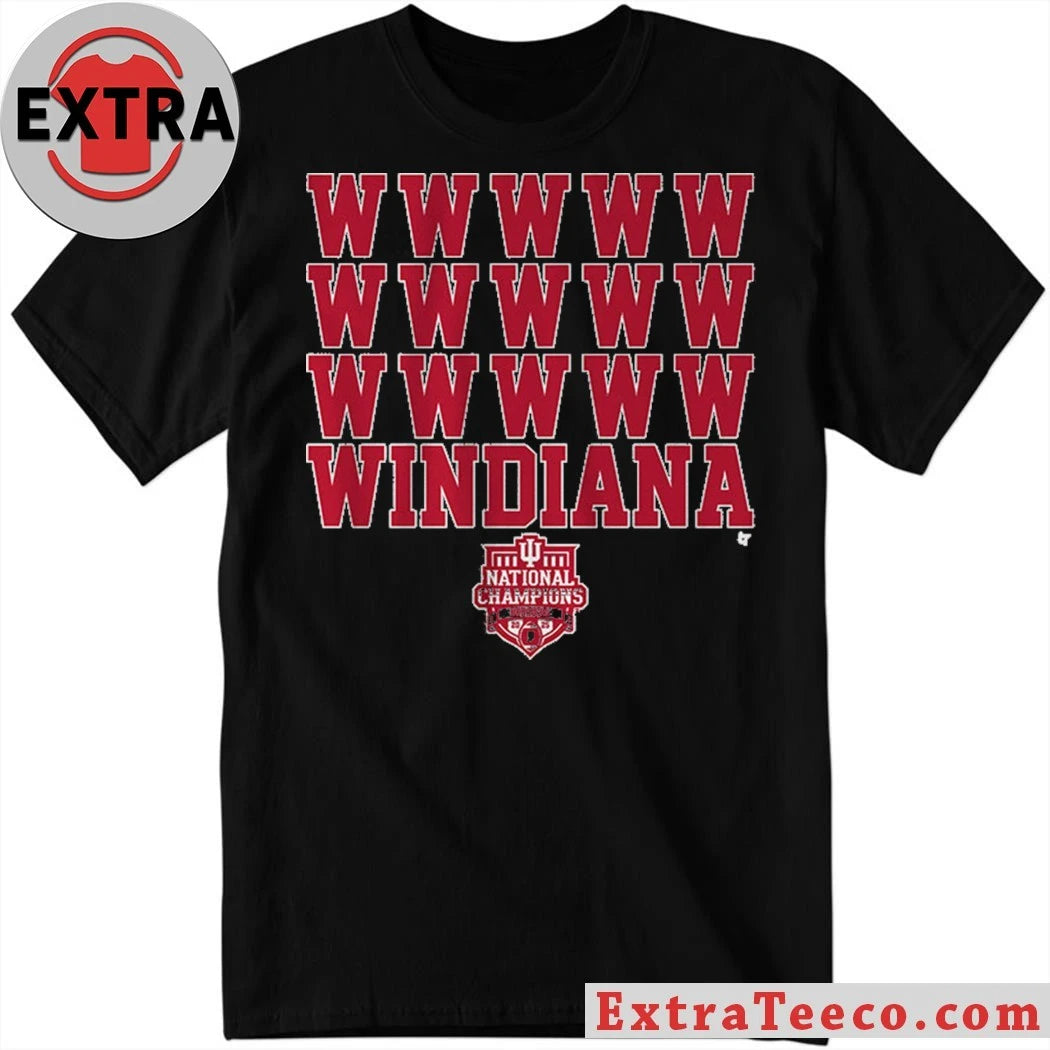 Official Indiana Football Windiana 2025 National Champions Shirt