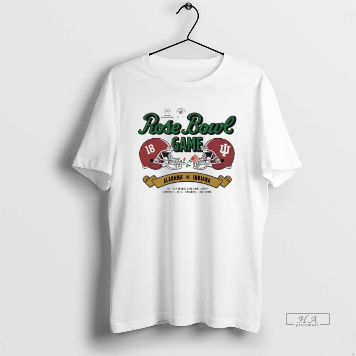 Official Indiana Vs Alabama 2026 Rose Bowl Game Helmet Matchup T-Shirts, Hoodie, Sweatshirt | PodTeesHub.com