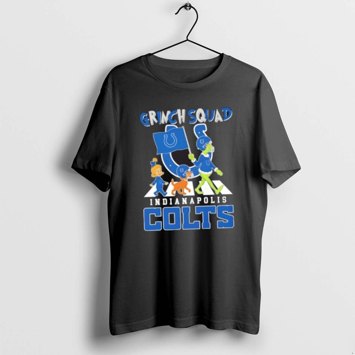 Official Indianapolis Colts X Grinch Squad Abbey Road T-Shirts, Hoodie, Sweatshirt | PodTeesHub.com