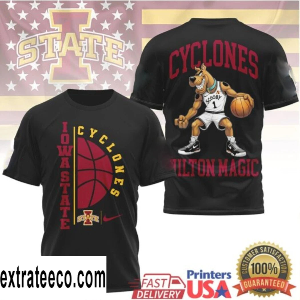 Official Iowa State Cyclones Hilton Magic Basketball Logo Shirt