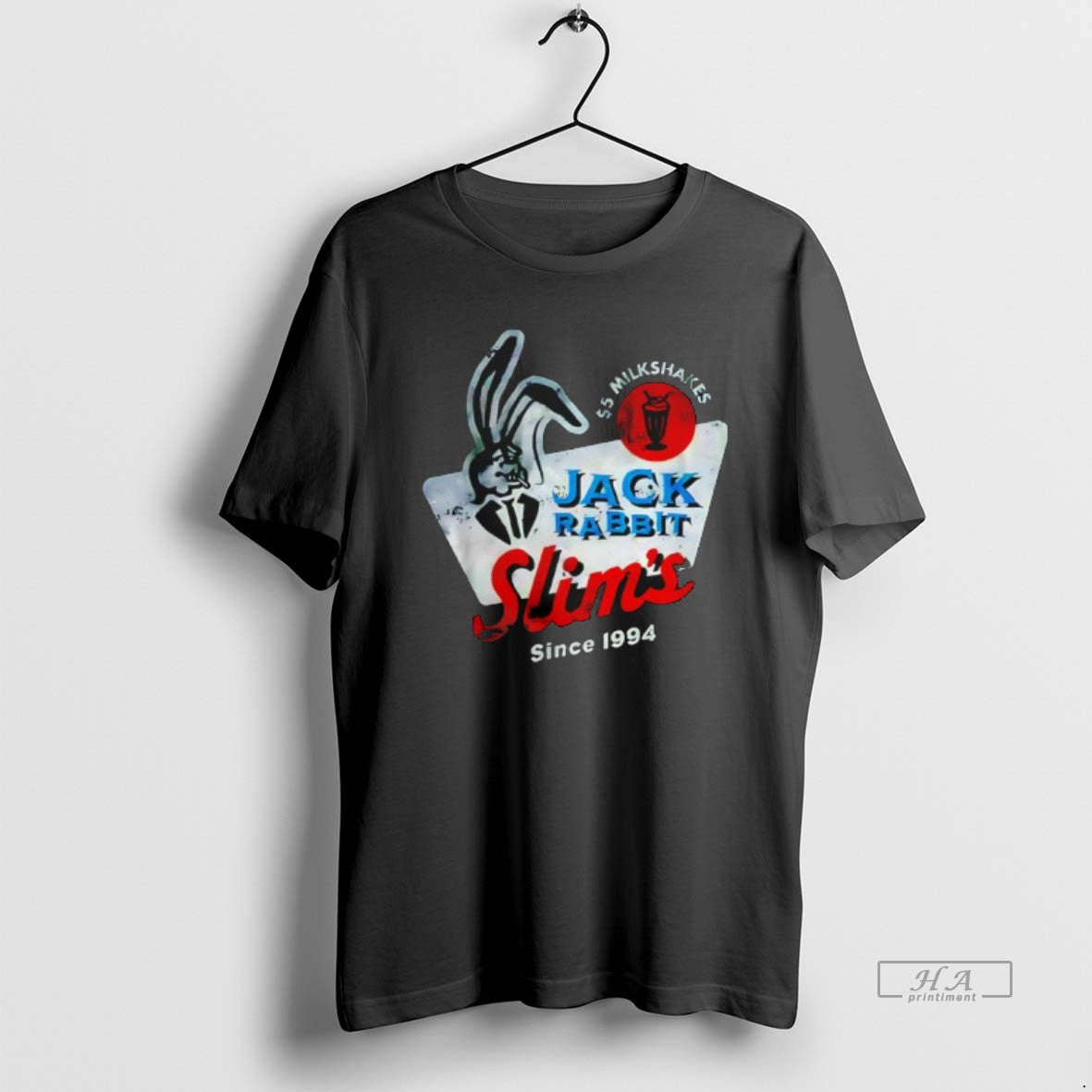 Official Jack Rabbit Slims Pulp Fiction Milkshake Restaurant Since 1994 Graphic T-Shirts, Hoodie, Sweatshirt | PodTeesHub.com