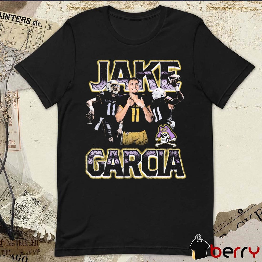 Jake Garcia East Carolina Pirates football 90s Retro Graphic t-shirt
