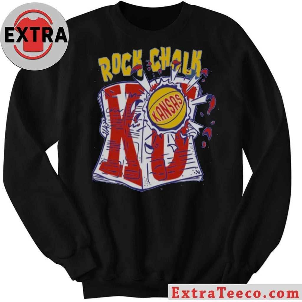 Official KU Rock Chalk Newspapers Shirt