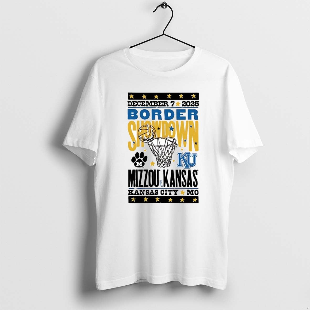 Official Kansas Jayhawks And Missouri Tigers 2025 Border Showdown T-Shirts, Hoodie, Sweatshirt | PodTeesHub.com