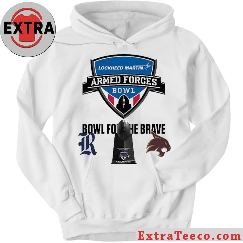 Official LM Armed Forces Bowl Texas State Bobcats Versus Rice Owls Bowl Season College Football 2025 2026 Logo Shirt
