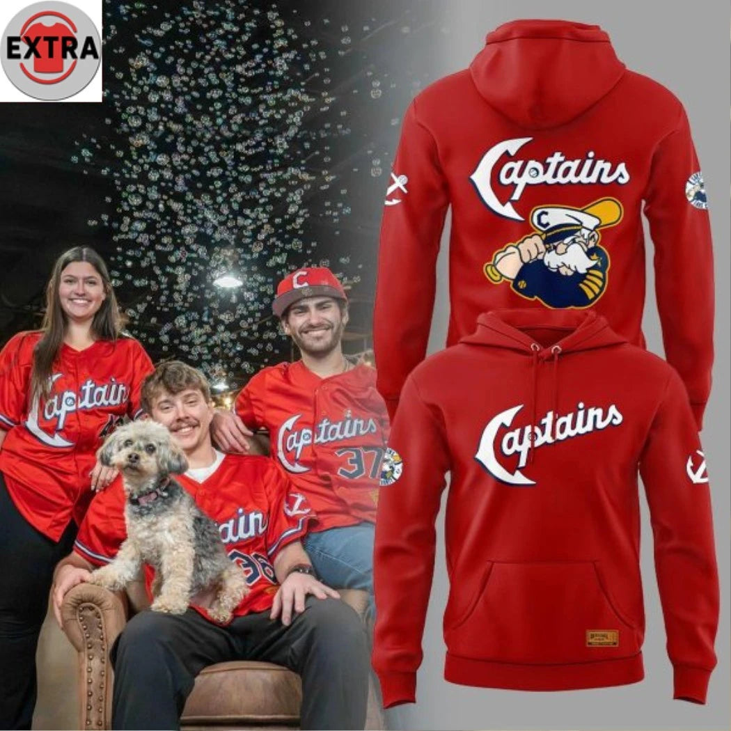 Official Lake County Captains New Look 2026 Guardians Red Logo Two Sided Shirt