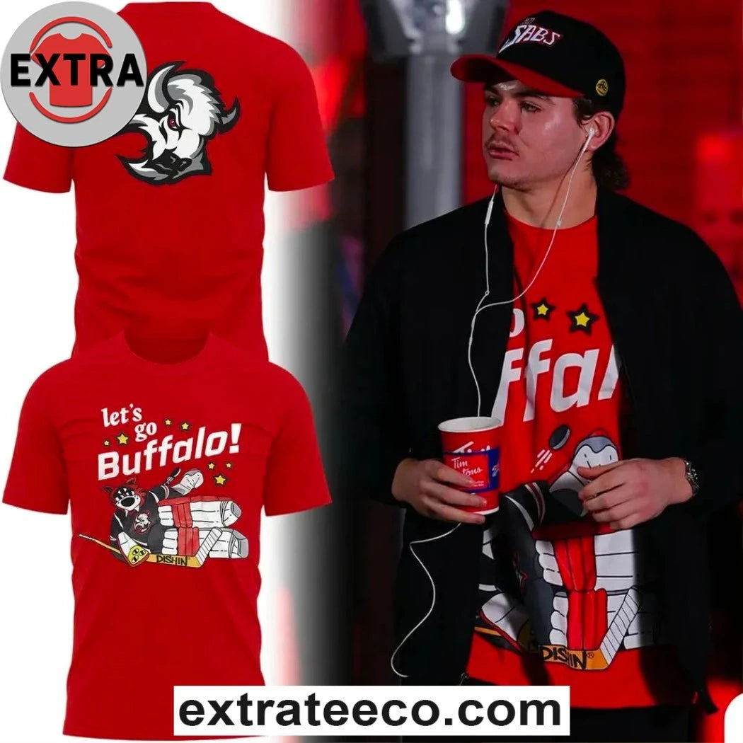 Official Let’s Go Buffalo! New Uniform Red T-Shirt