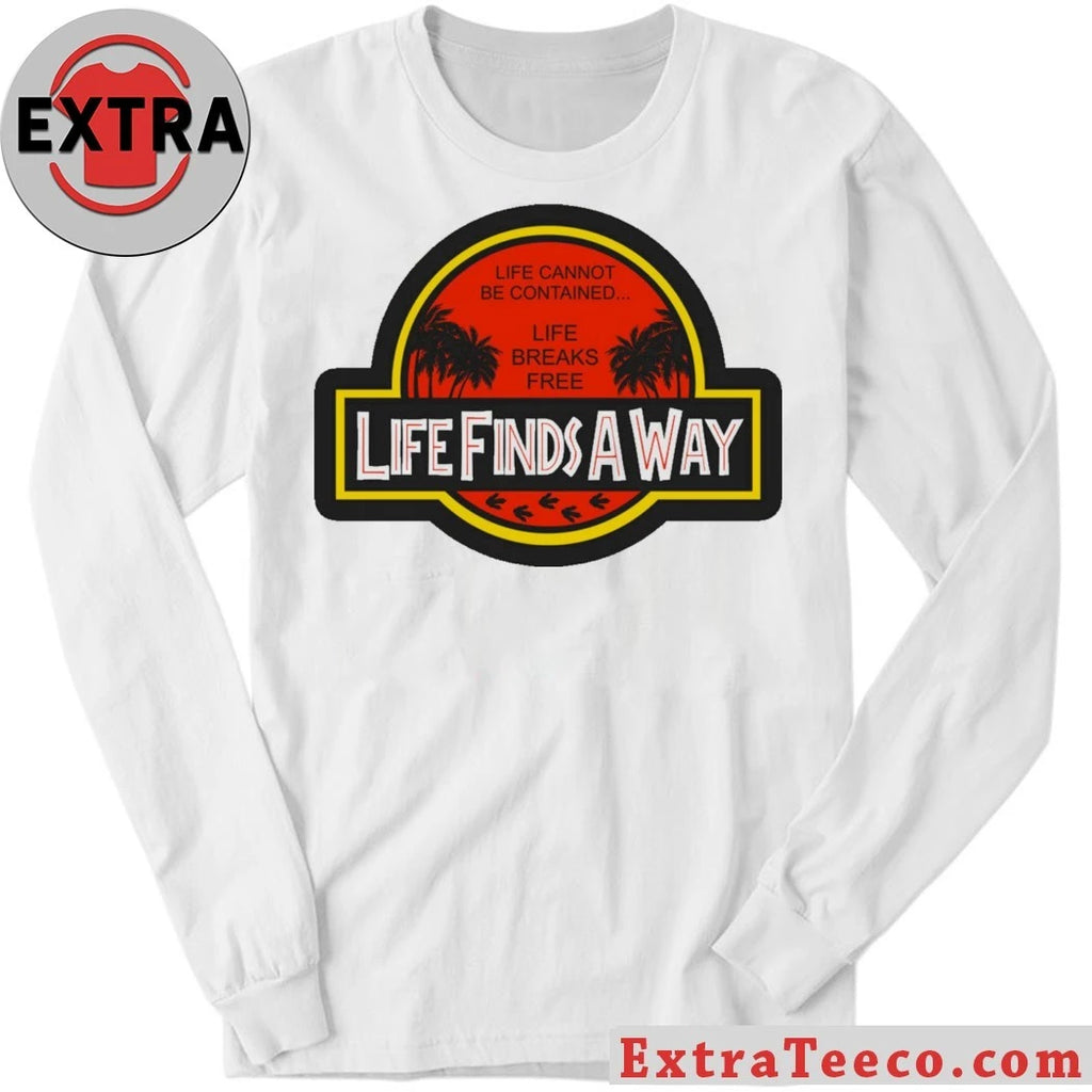 Official Life Finds A Way Logo T-shirt