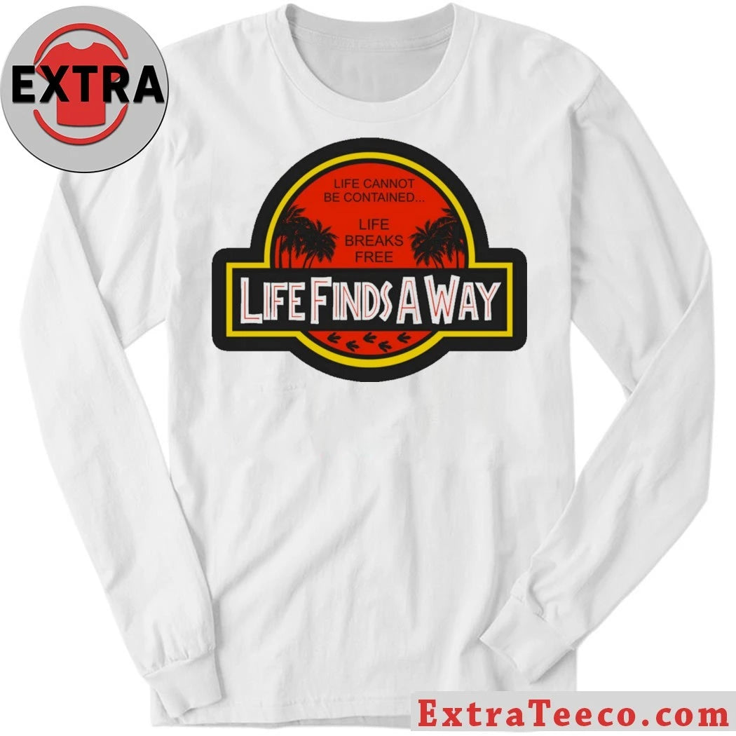 Official Life Finds A Way Logo T-shirt