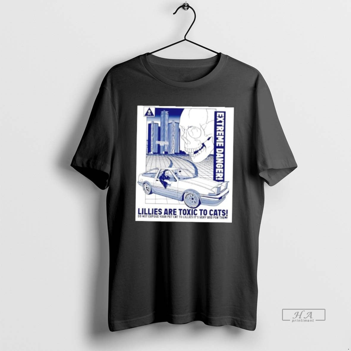 Official Lillies Are Toxic To Cats Extreme Danger Skull T-Shirts, Hoodie, Sweatshirt | PodTeesHub.com