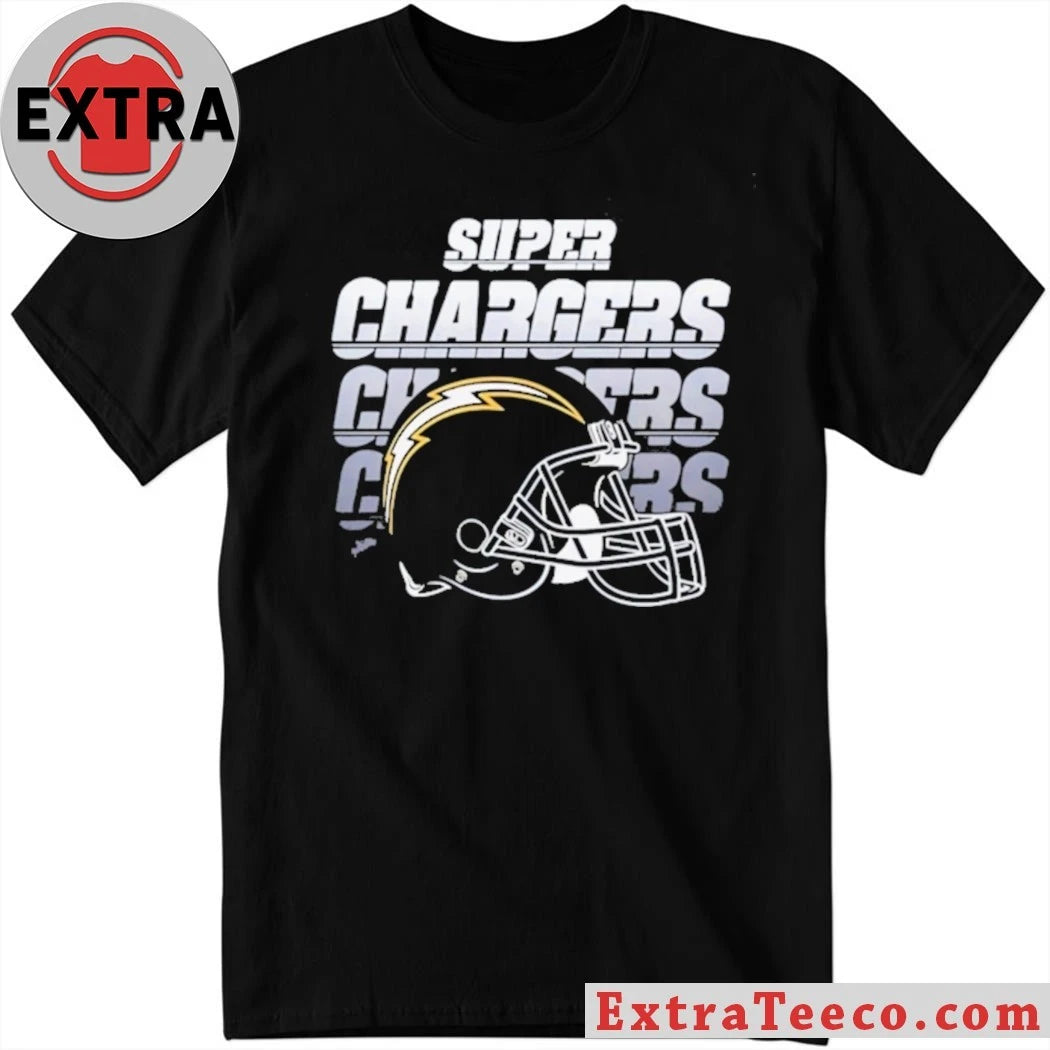 Official Los Angeles Chargers Super Chargers Helmet Shirt