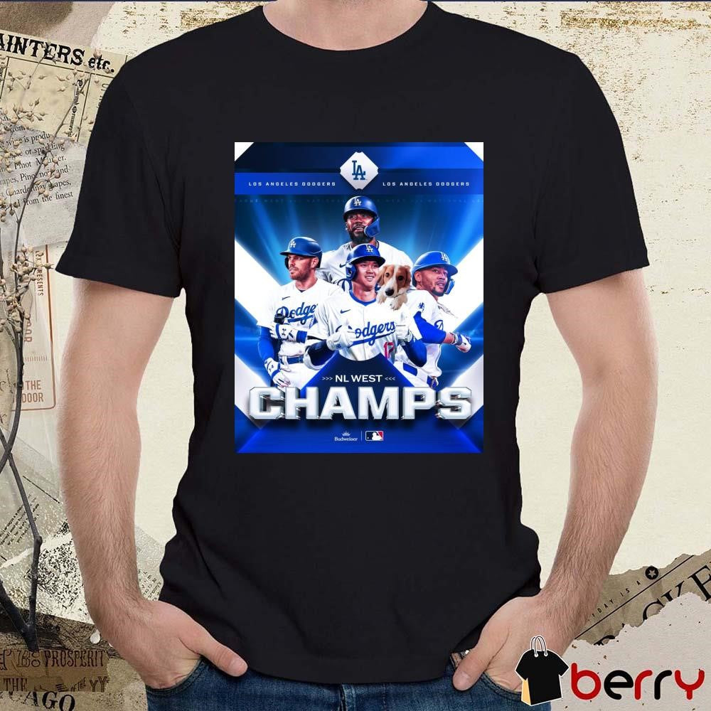 Los Angeles Dodgers 2024 National League West Champions Clinched Poster t-shirt