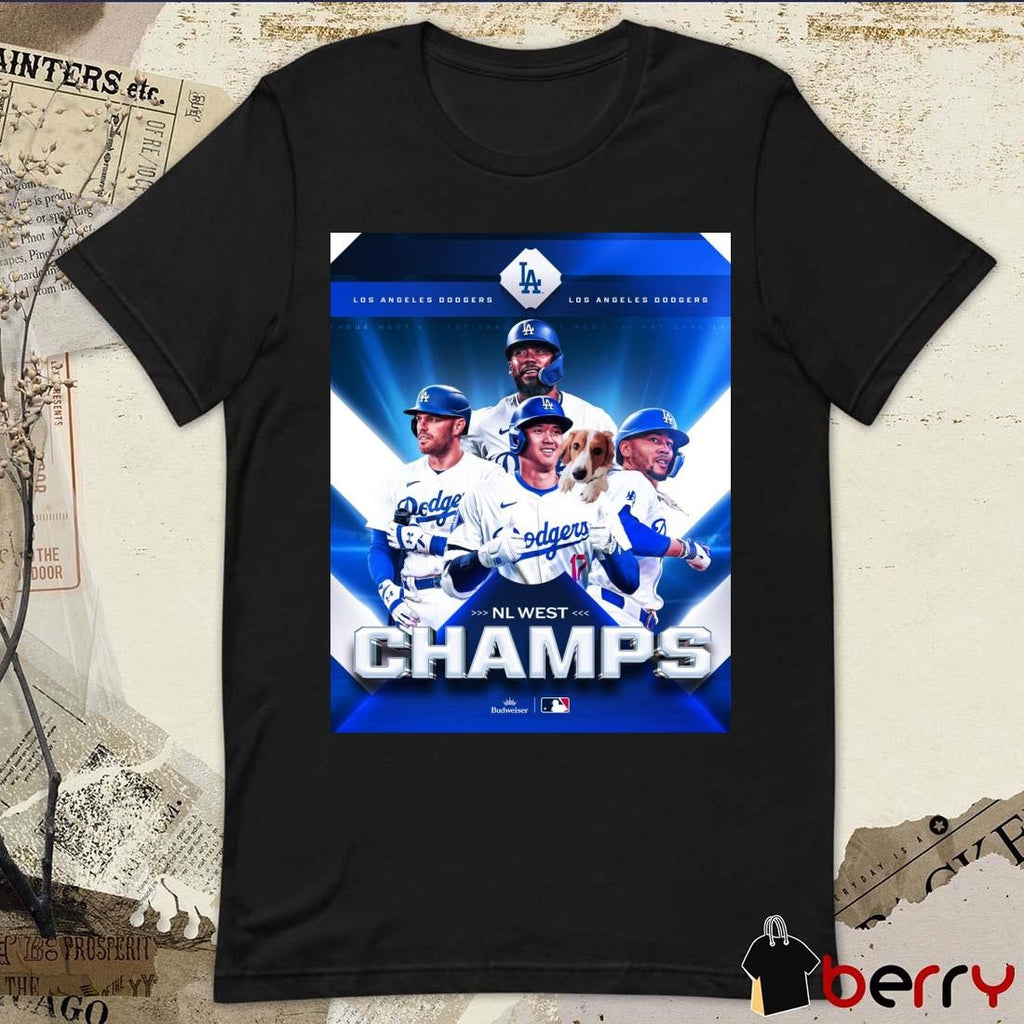 Los Angeles Dodgers 2024 National League West Champions Clinched Poster t-shirt