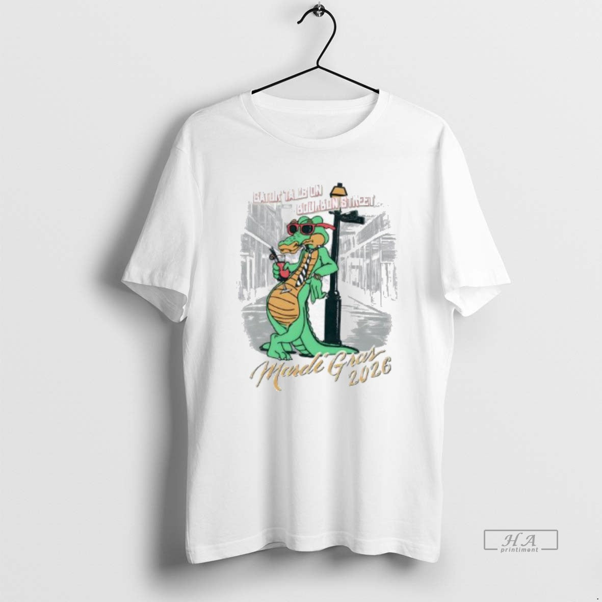 Official Mardi Gras 2026 Gator Tails On Bourbon Street T-Shirts, Hoodie, Sweatshirt | PodTeesHub.com