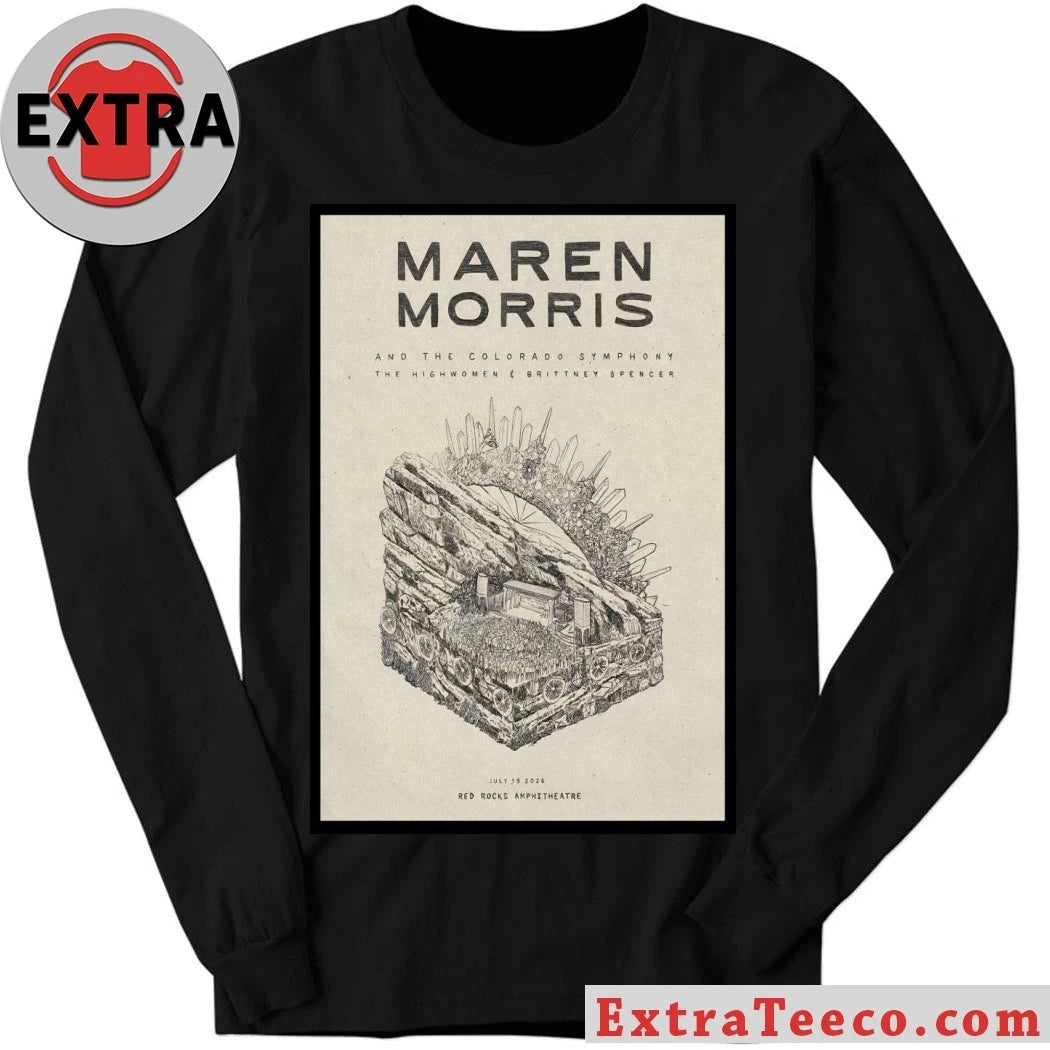 Official Maren Morris Red Rocks Amphitheatre In Morrison CO July 19 2026 Poster Shirt