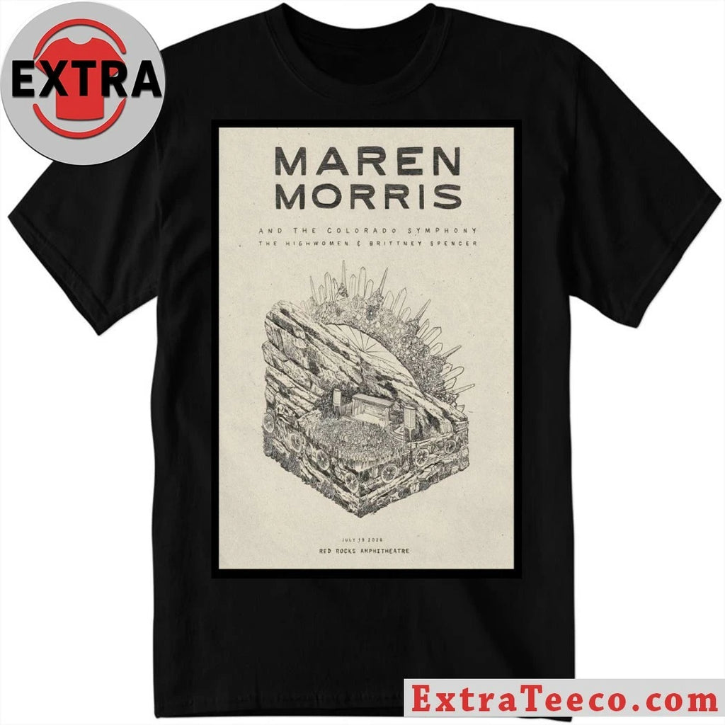 Official Maren Morris Red Rocks Amphitheatre In Morrison CO July 19 2026 Poster Shirt