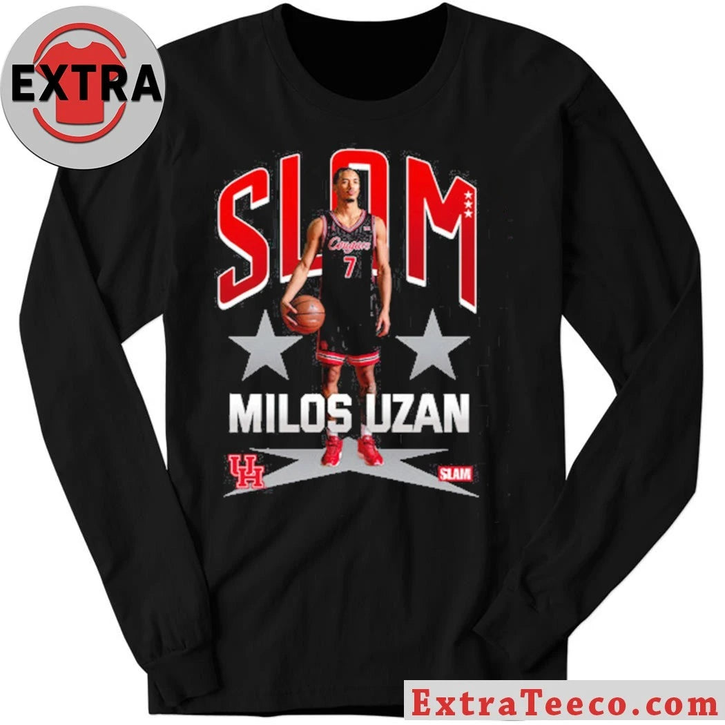 Official Milos Uzan Remix Heavy Logo Shirt