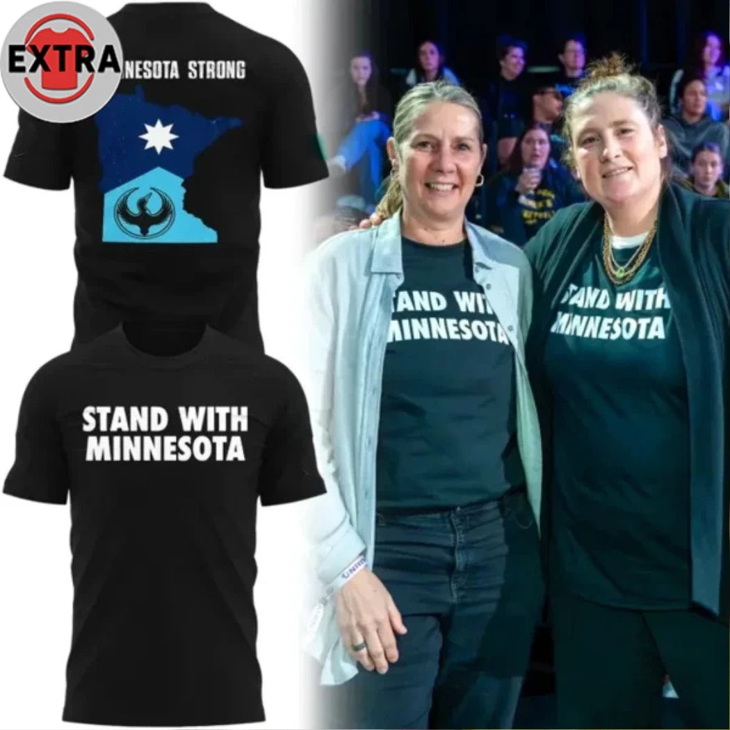 Official Minnesota Strong Stand With Minnesota Logo 2026 T-Shirt