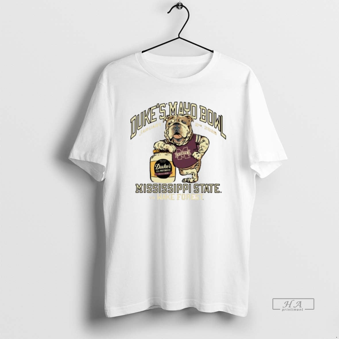 Official Mississippi State Vs Wake Forest Dukes Mayo Bowl Jan 2nd 2026 Mascot T-Shirts, Hoodie, Sweatshirt | PodTeesHub.com