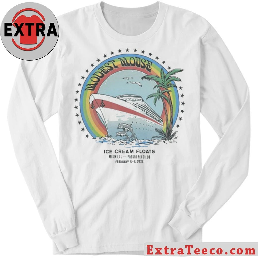 Official Modest Mouse Ice Cream Floats Norwegian Pearl Shirt