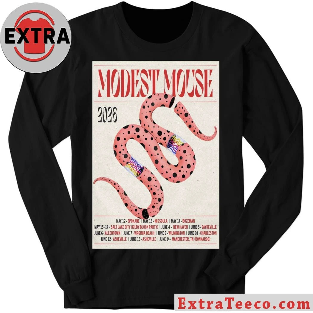 Official Modest Mouse On Tour 2026 Poster T-Shirt