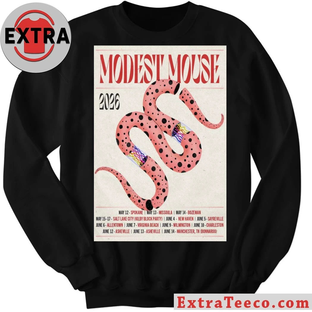 Official Modest Mouse On Tour 2026 Poster T-Shirt