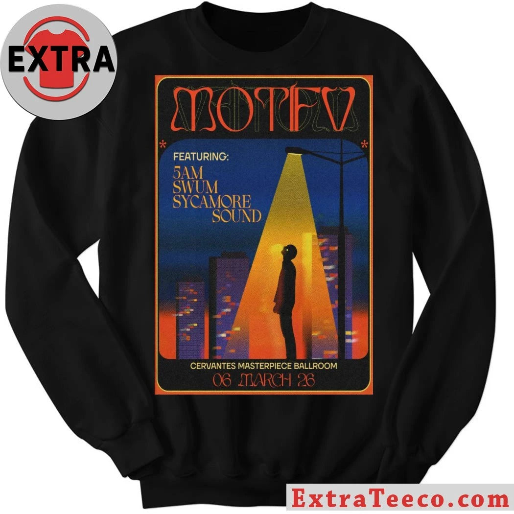 Official Motifv March 6 2026 At Cervantes Masterpiece Ballroom Show Poster Shirt