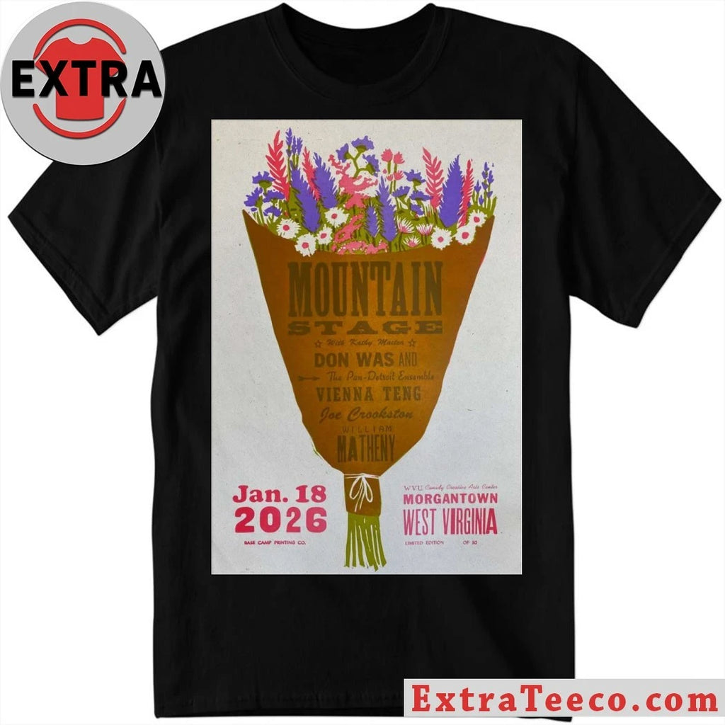 Official Mountain Stage Morgantown West Virginia 2026 Poster Shirt