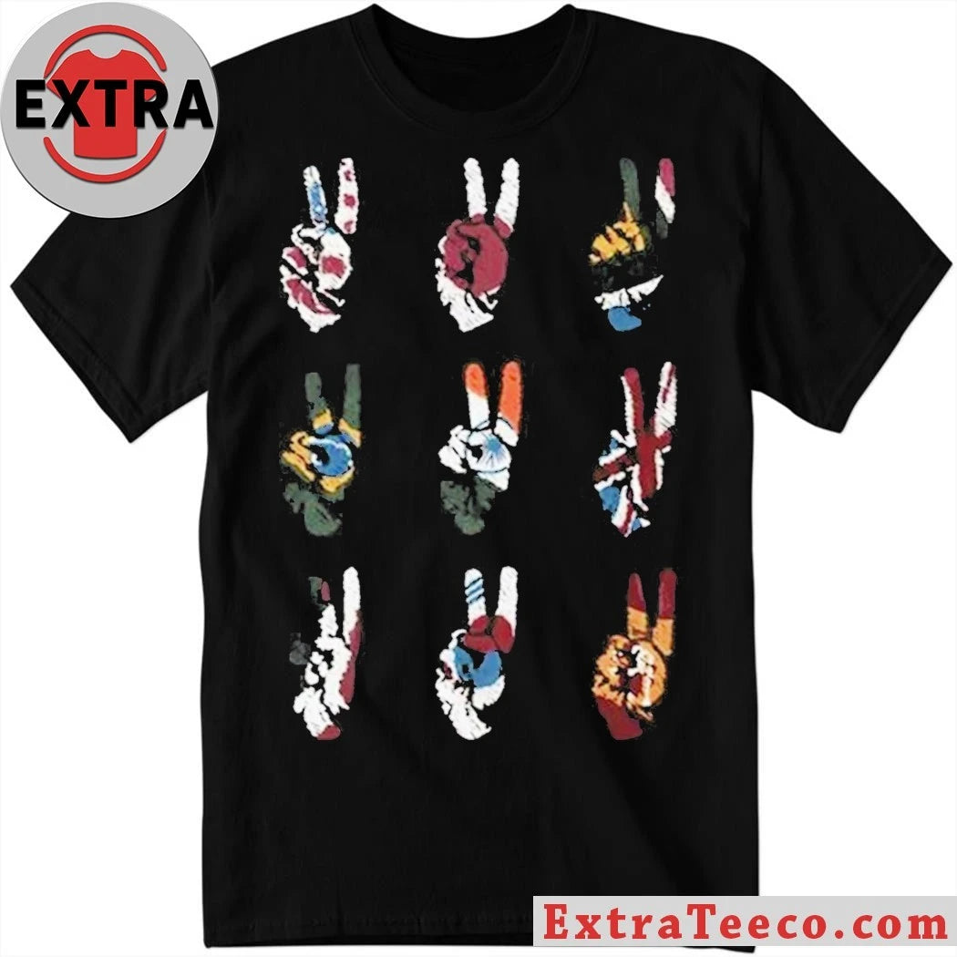 Official Multi Peace Hand by John Varvatos Shirt