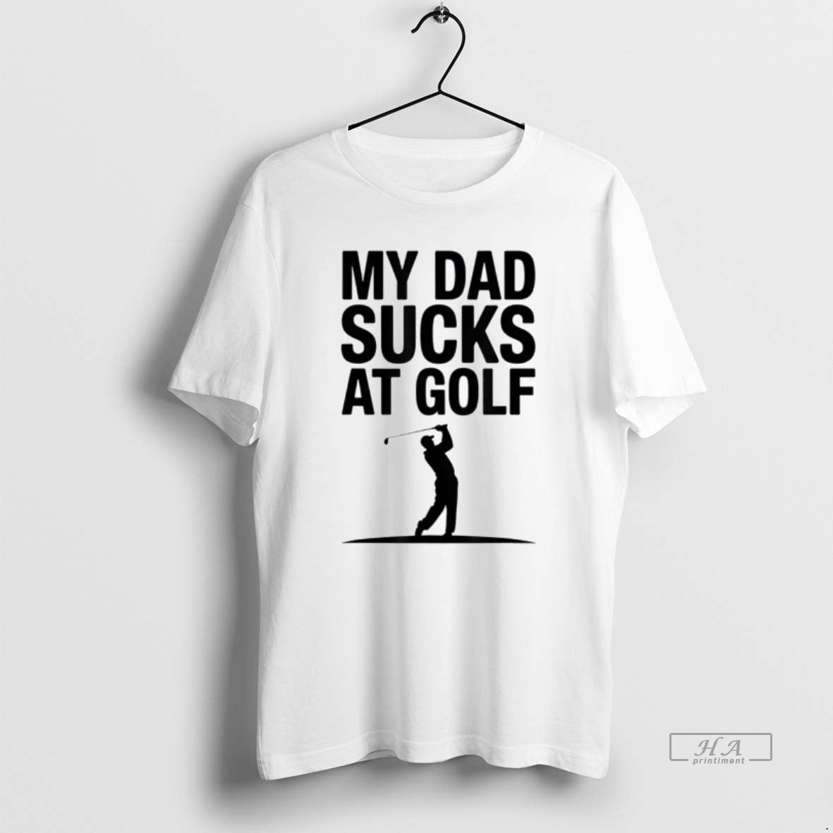 Official My Dad Sucks At Golf Funny Dad Humor Golf Lover T-Shirts, Hoodie, Sweatshirt | PodTeesHub.com