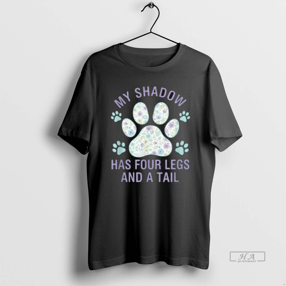 Official My Shadow Has Four Legs And A Tail Dog Lover T-Shirts, Hoodie, Sweatshirt | PodTeesHub.com