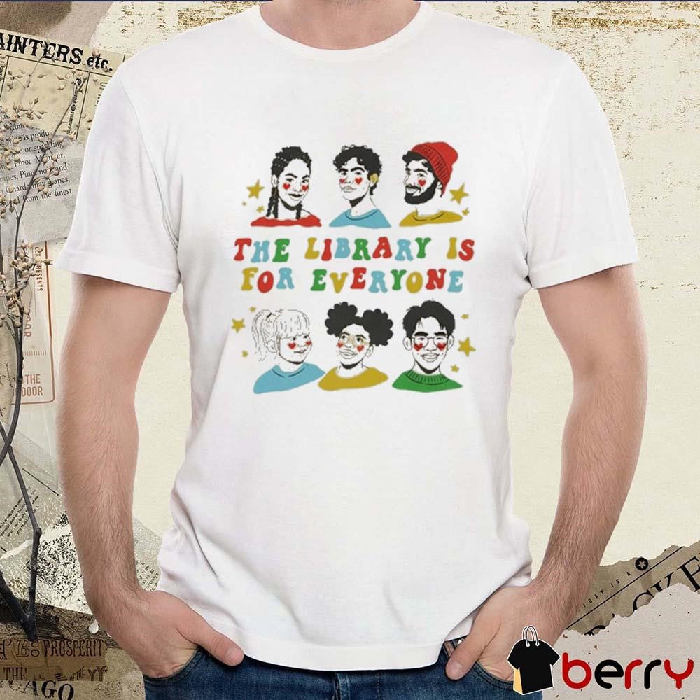 Mychal The Library Is For Everyone Painting t-shirt