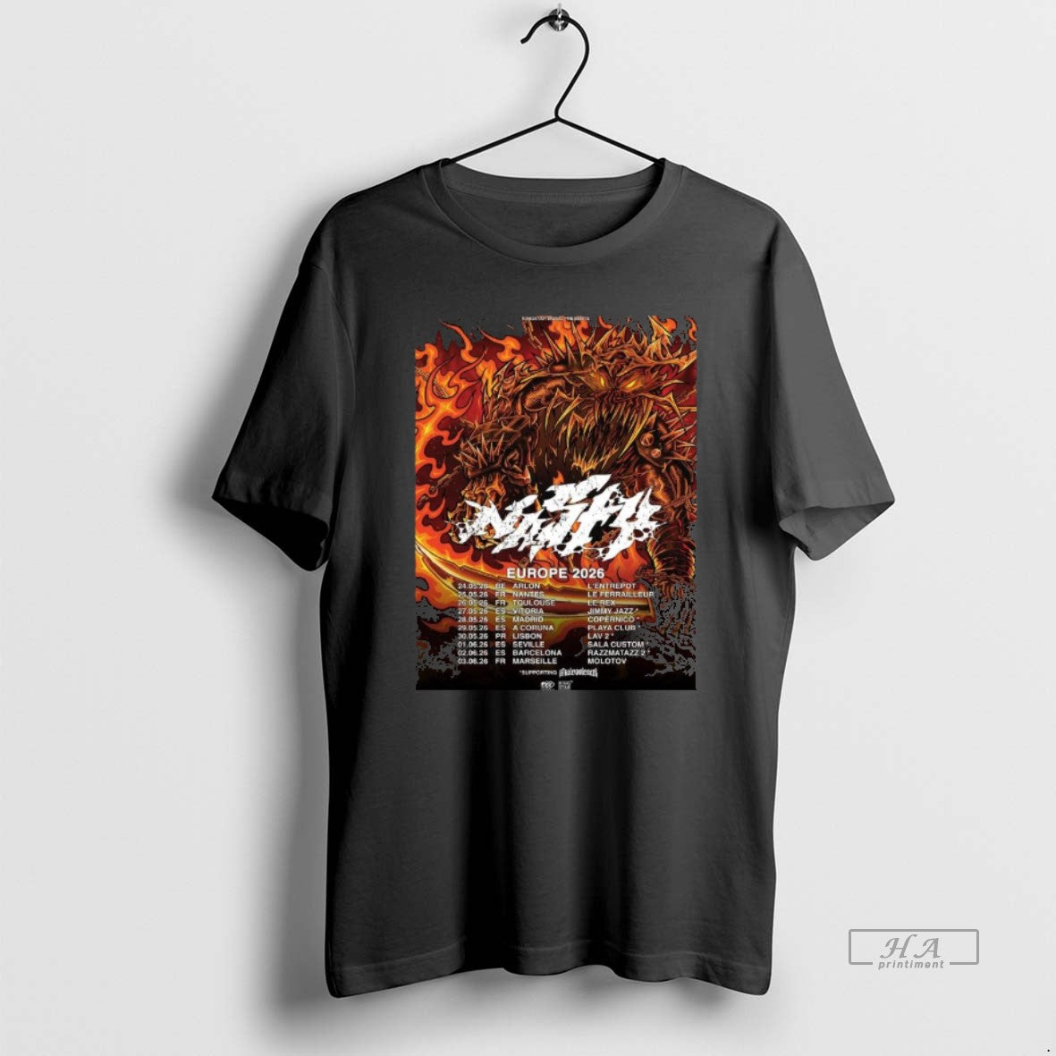 Official Nasty Europe Tour 2026 T-Shirts, Hoodie, Sweatshirt | PodTeesHub.com