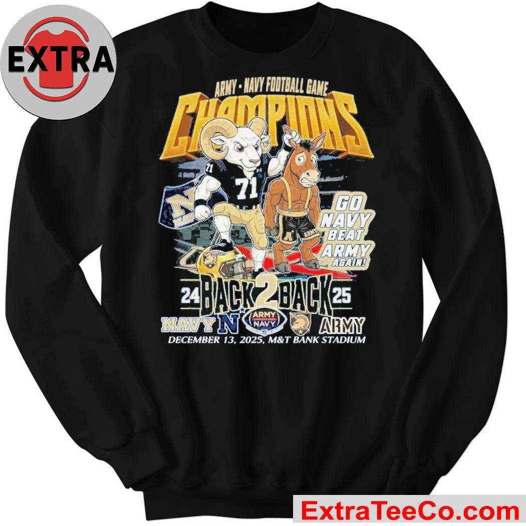 Official Navy Midshipmen CIC Trophy Champion of the Commander-in-Chief Cup Go Navy Beat Army December 13 2025 M Vs T Bank Stadium Shirt
