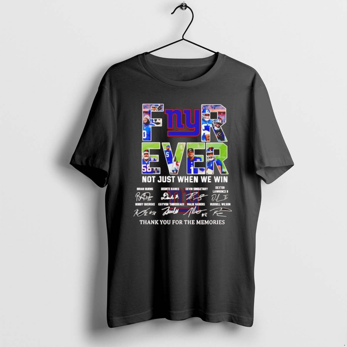 Official New York Giants Forever Not Just When We Win Players Signatures Chriast T-Shirts, Hoodie, Sweatshirt