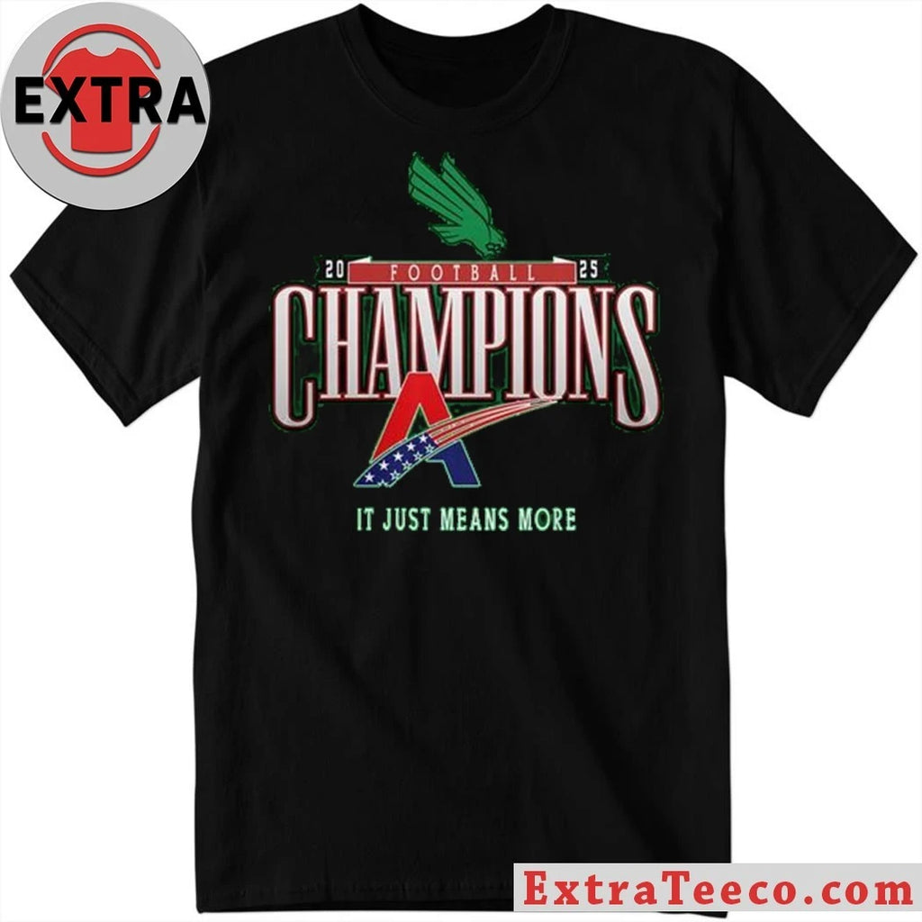 Official North Texas Mean Green American Conference Champions 2025 Football Shirt