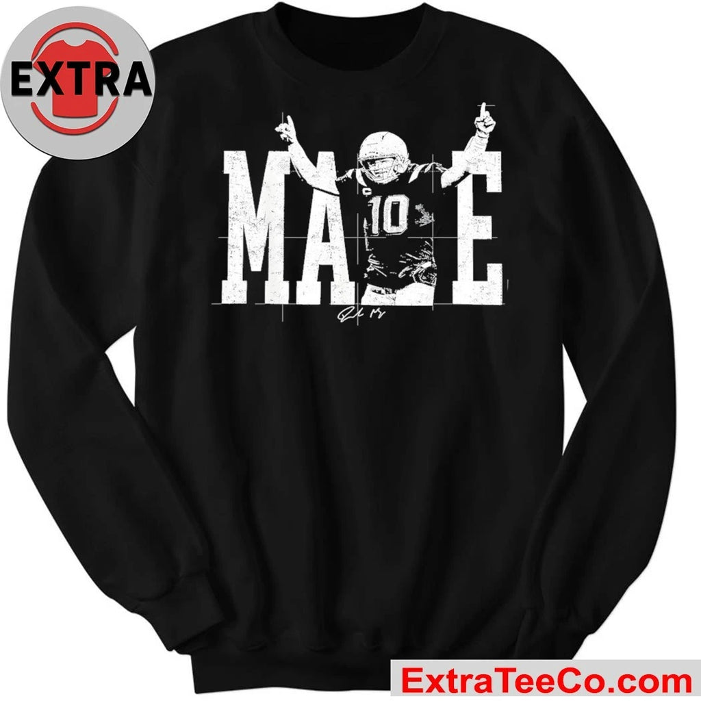 Official Number 10 Drake Maye QB Football Fan Signature Shirt