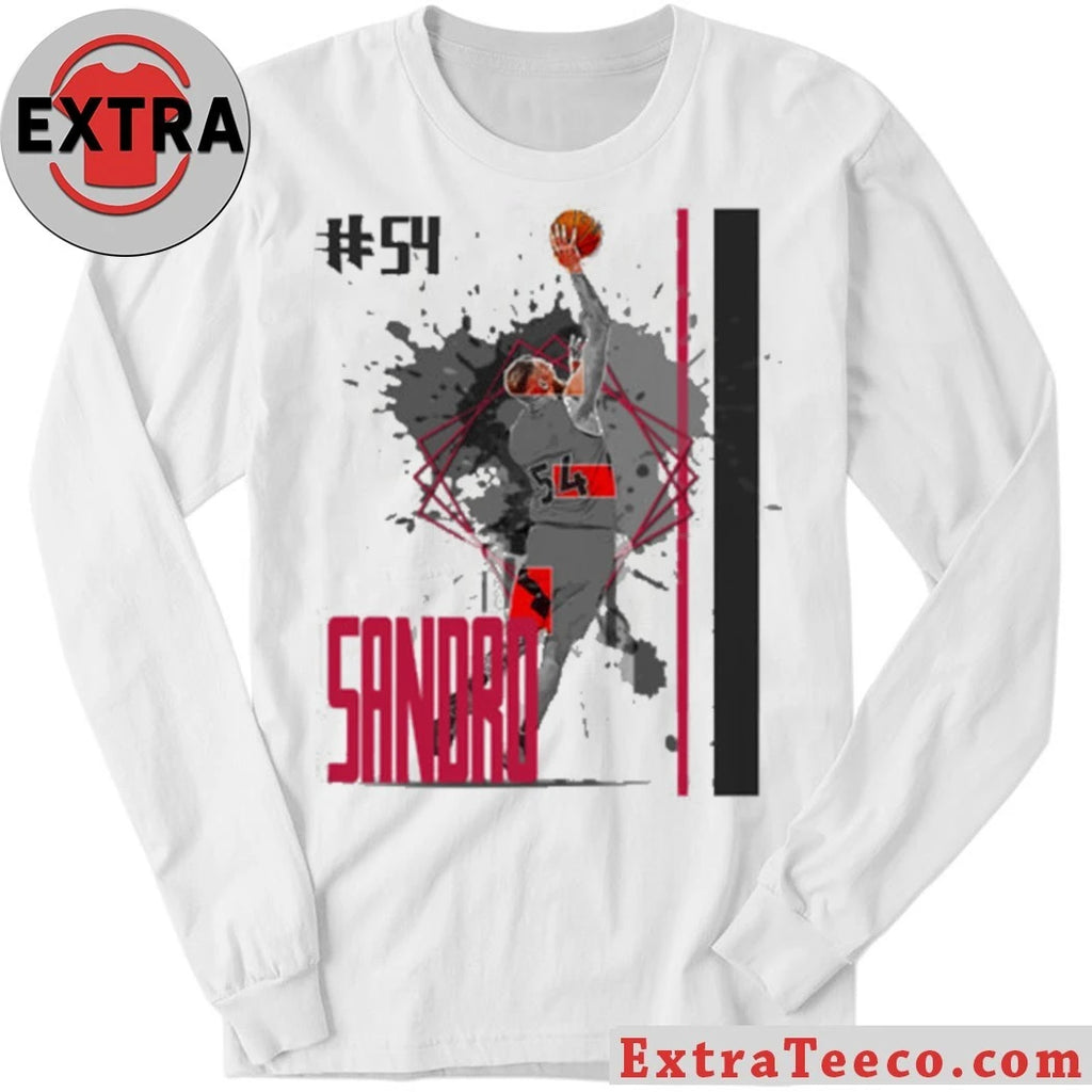 Official Number 54 Sandro Mamukelashvili basketball Player Raptors T-Shirt
