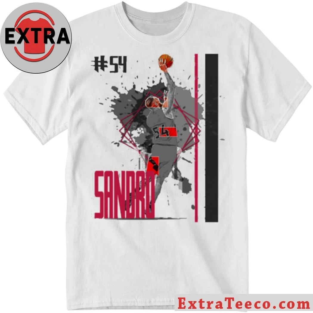 Official Number 54 Sandro Mamukelashvili basketball Player Raptors T-Shirt
