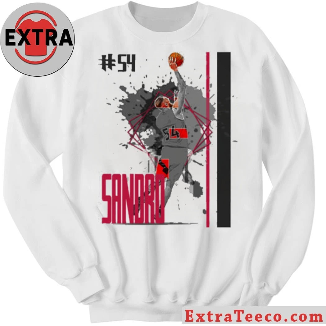 Official Number 54 Sandro Mamukelashvili basketball Player Raptors T-Shirt